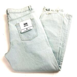NWT Refuge Denim Mom High Rise Light Blue Jeans